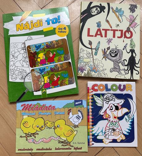 4 omaľovánky pre deti za 3eur,