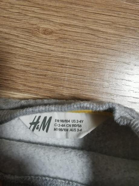 Mikina s bagrom, h&m,98