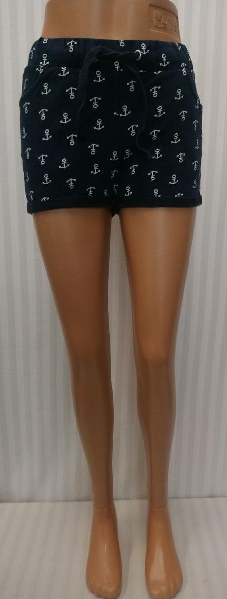 Dámske tmavo modré šortky, vzor, nkd, xs, nkd,xs