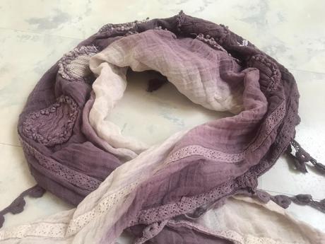 Vintage šatka na krk, xl