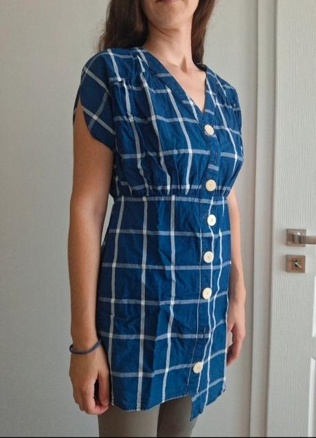 Dámske asymetrické košeľové šaty zara, zara,m