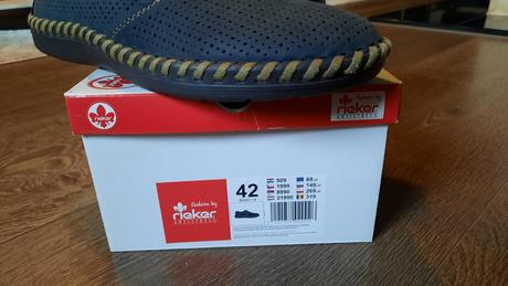 Pánske kožené topánky v.42, rieker,42