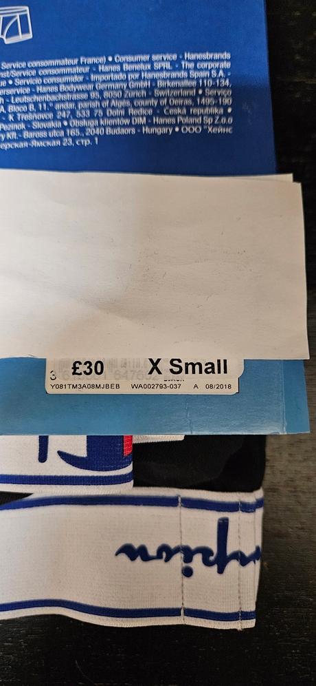 Champion 3 ks pánske boxerky veľkosť xs, champion,xs