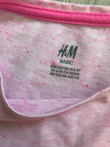 Tričko vrecko 6-8 rokov, h&m,128
