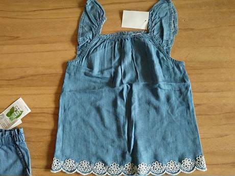 Top s volánmi a výšivkou, palomino,128