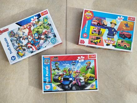 3x puzzle spolu s poštou 11 eur, 