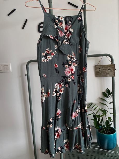 Eukalyptovo zelené šaty s volánmi - bonprix, bonprix,32