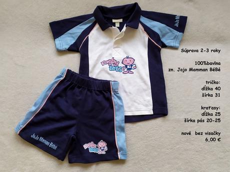 Súprava šortky a tričko, 98