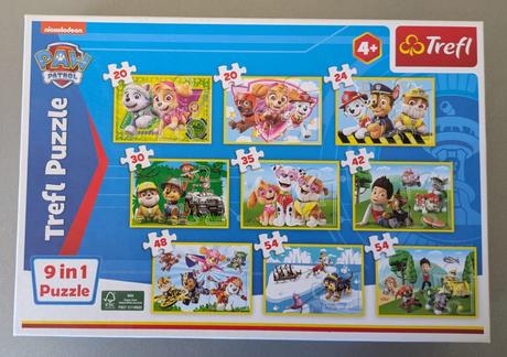 Puzzle labková patrola 9 v 1, 