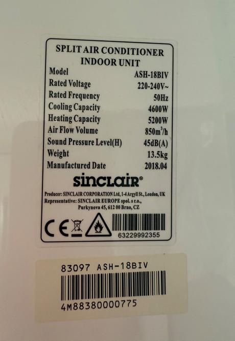 Klimatizácia sinclair, 