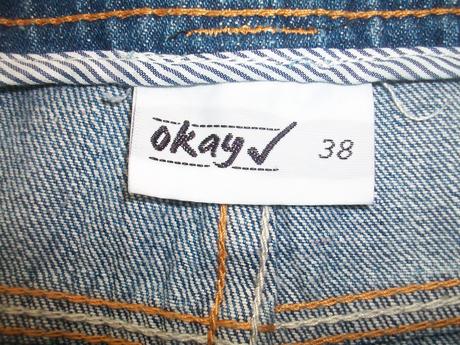 Suknicka riflova malonosena, velkost 38, okay,38