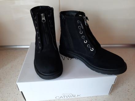 Dámska čierna zimná obuv, deichmann,38