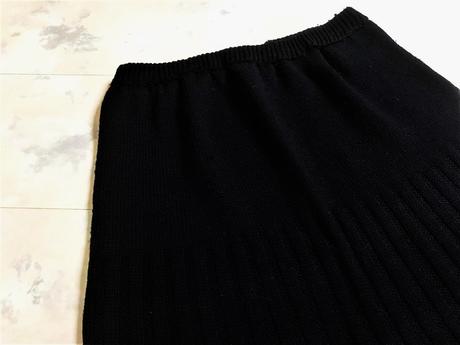 Teplá pletená sukňa, l