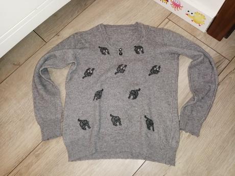 Kvalitný pulovrík mačičky s kašmírom, bellissima,140