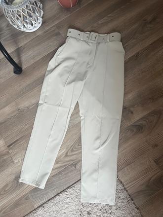 Elegantne office nohavice s opaskom, m