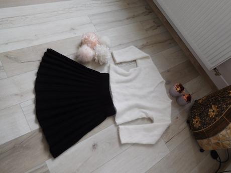 Pulovrík + suknička huňaté 36 /38 v,, 36