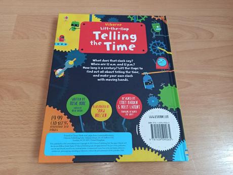 Usborne lift the flap telling the time,