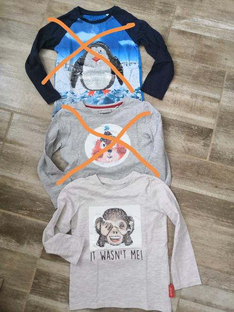 Detské tričká premieňacie, 110