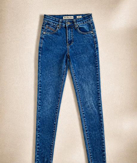 Dámske elastické skinny rifle, s