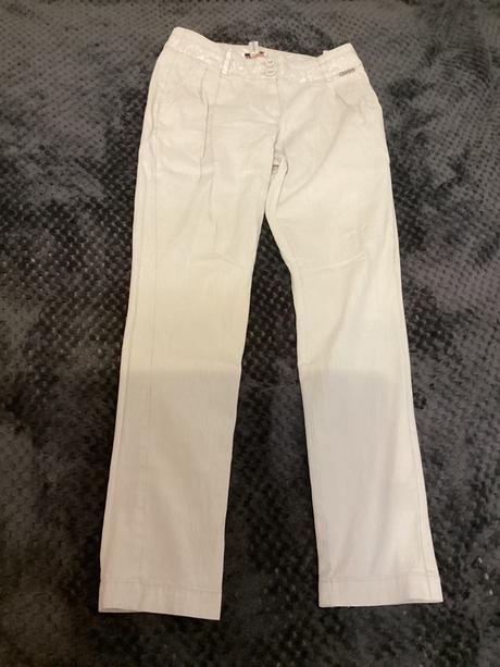 Krásne ľahké nohavice - tlačený vzor kvety, 34