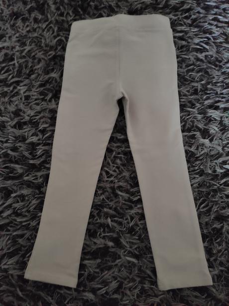 Dievčenské pevné legíny s výšivkou, h&m,110