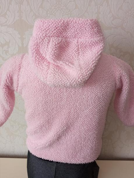 Ružová obojstranná mikina s kapucňou, 86