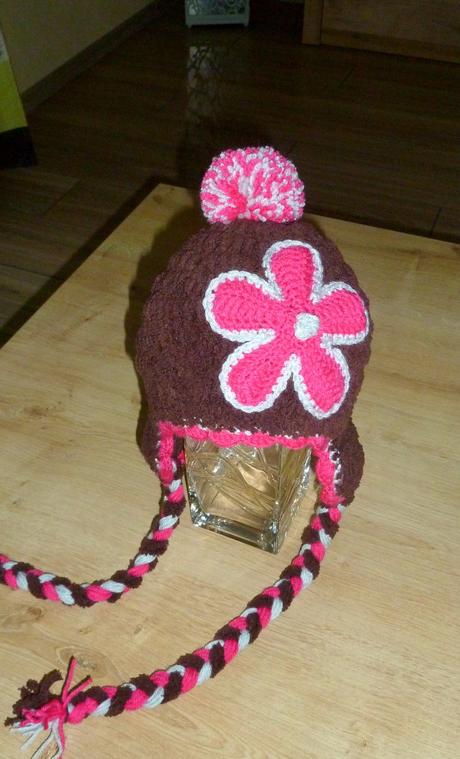 Prechodna melirovana hnedo ruzova pletena, 56 - 158