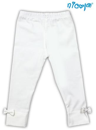 Nicol bavlnené leginy s mašľou baletka - smotanová, 86