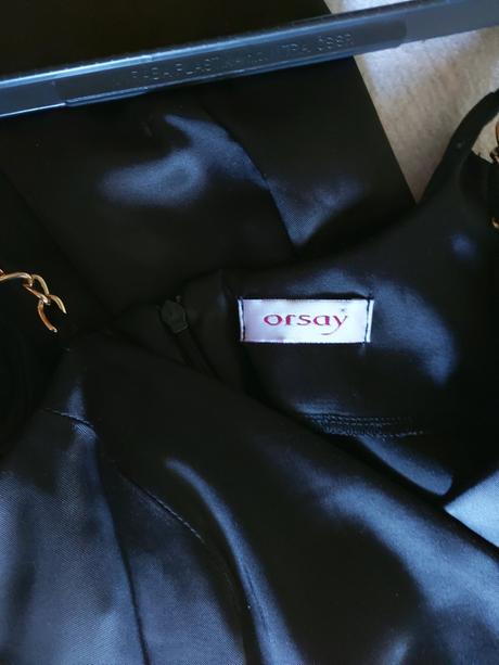 Orsay spoločenské čierne dlhé šaty, orsay,36