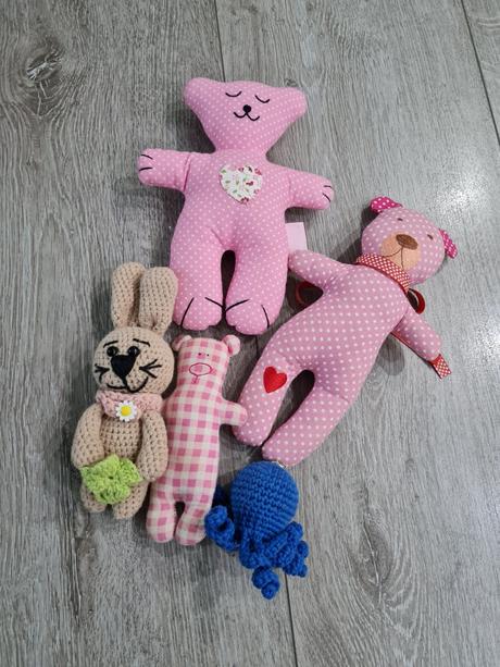 Hračky pre bábätko háčkované šité hand made, 