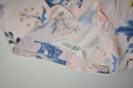 Kvetinková košeľa s uzlom, h&m,140