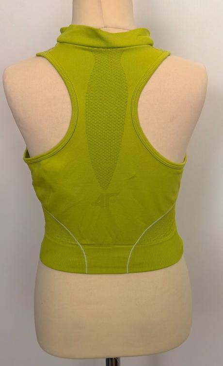 4f bezšvíkový športový crop top - podprsenka, xs