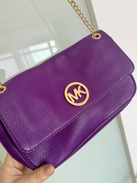 Fialová kabelka michael kors, michael kors