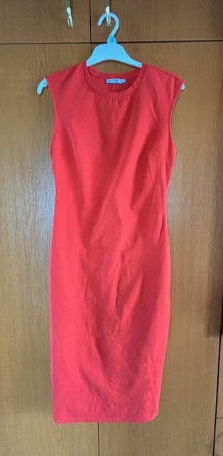 Zara - červené šaty + čierne sako xs/s, zara,xs