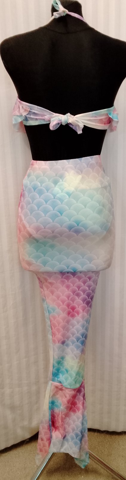 3 set plavecký morská víla trojfarebná 2, 140 cm, 140