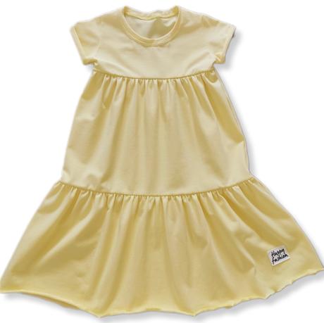 Letné maxi šaty točivé žlté, 92 / 98 / 104 / 110 / 128