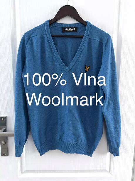 Vlnený sveter s certifikátom woolmark, l