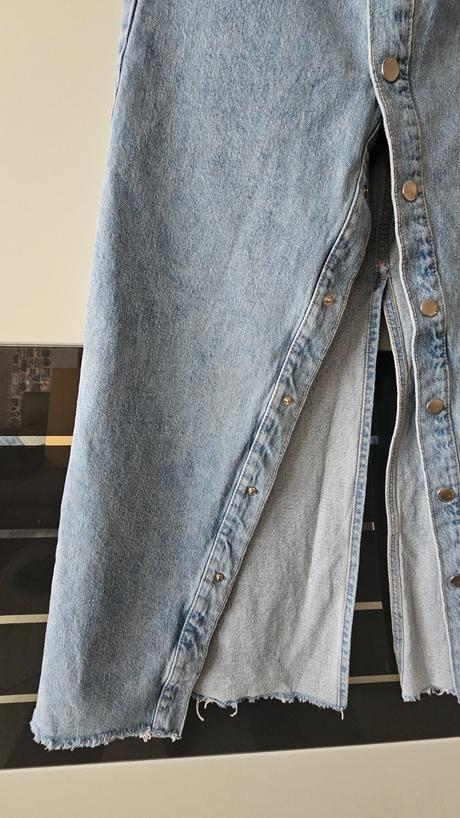 Riflová sukňa, mango,m