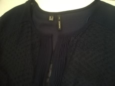 Elegantná blúzka z hrčkavého silónu, mango,xl