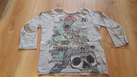 Tričko s kostrou, rebel,110