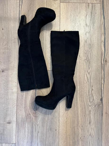 Semišove čižmy, deichmann,36