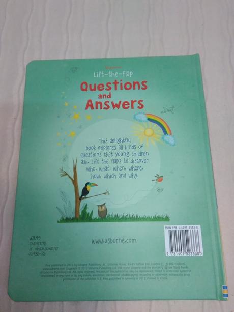 Usborne lift the flap q & a about space,