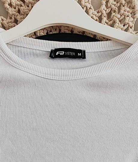 Rebrovaný crop top, new yorker,m