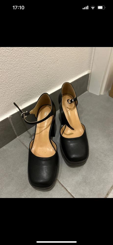 Elegantné topánky na hrubom opätku, humanic,38