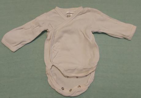 Biele zavinovacie body h&m 56, h&m,56