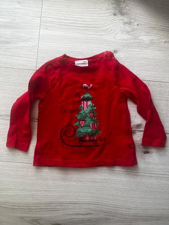 Červený vianočný top, coccodrillo,86