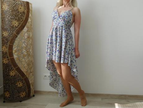 Šaty kvietočkované, s dámske letné,, s