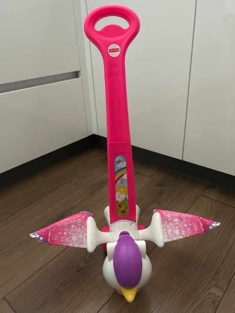 Jednorožec na tlačenie fisher price, 