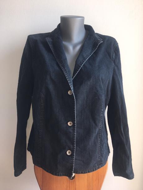 Dámske riflové sako, xl