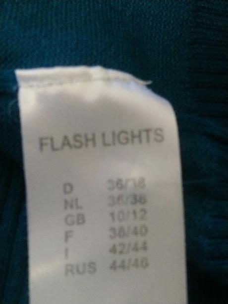 Dámsky modrý tenký sveter, flash lights, s